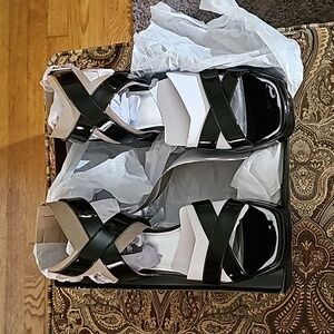 Brand New In Original Box Nine West Tackle Ankle Strap Platform Sandals